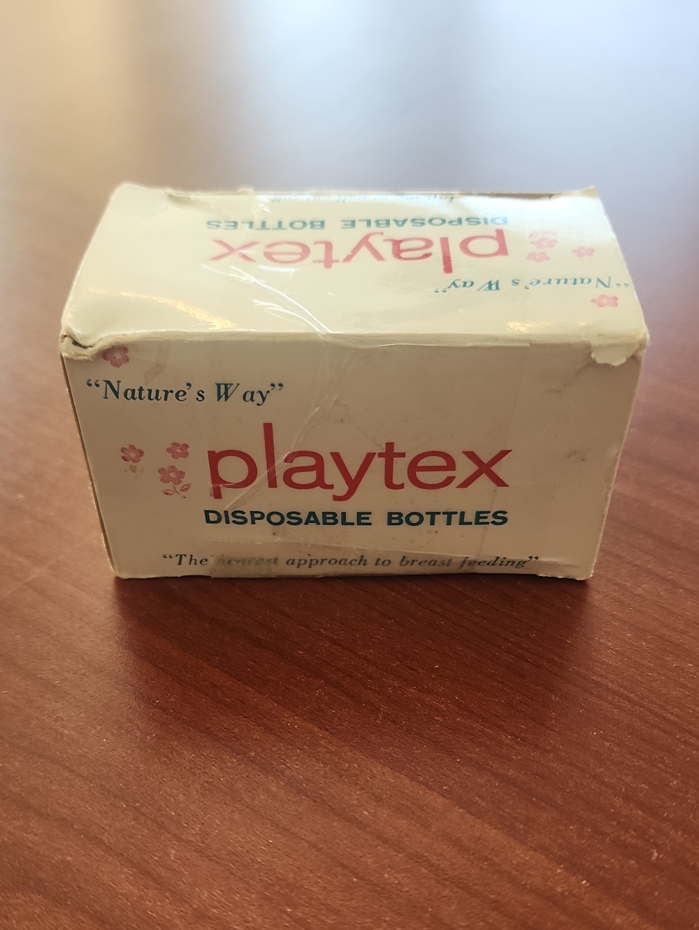80 characters)VINTAGE 1959 Playtex Disposable Baby Bottles Box FULL Mid Century